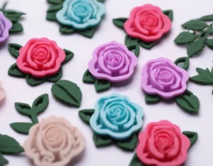 4 Pcs 3D Rose Silicone Molds Review