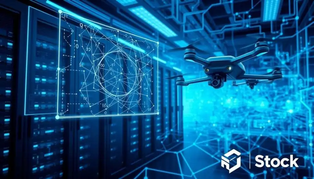 Best Web Hosting for Small Business 2026: 10 Providers Compared A high-tech data center, its servers and racks illuminated by a soft, blue glow. In the foreground, a holographic interface displays intricate quantum algorithms, their wavefunctions and entangled states pulsing with energy. Sleek, futuristic security drones hover nearby, their cameras and sensors scanning for threats. The background is filled with a vast, interconnected network of data streams, their pathways tracing a complex, fractal-like pattern. The articles Stock logo is subtly integrated into the design, blending seamlessly with the overall cybersecurity aesthetic.