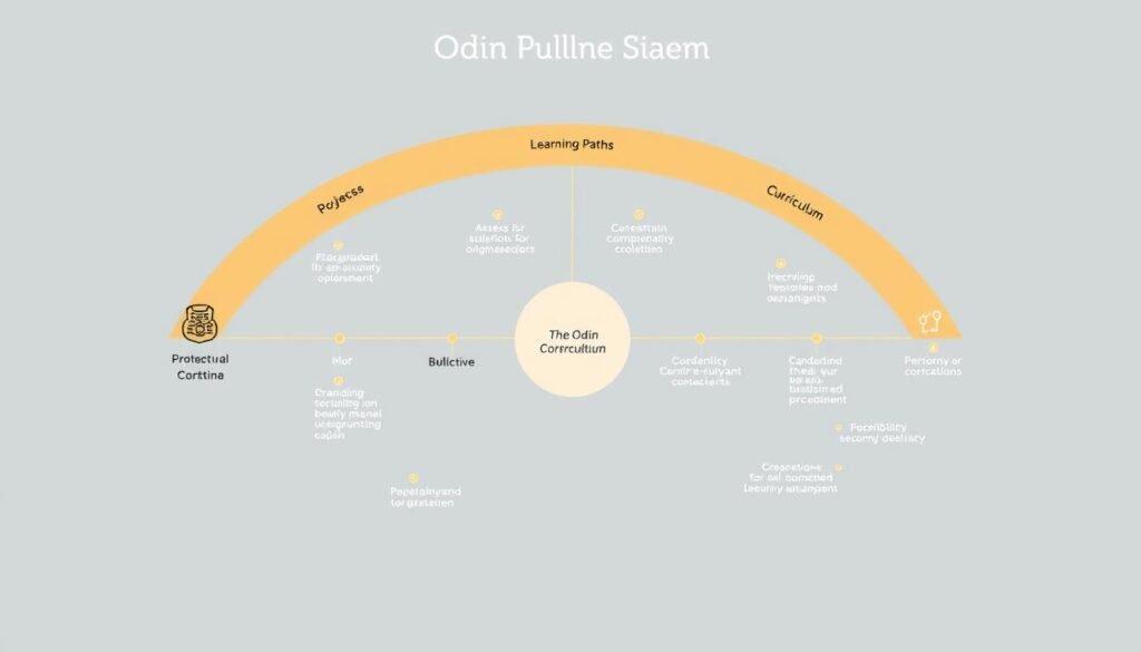 An image of The Odin Project's curriculum outline