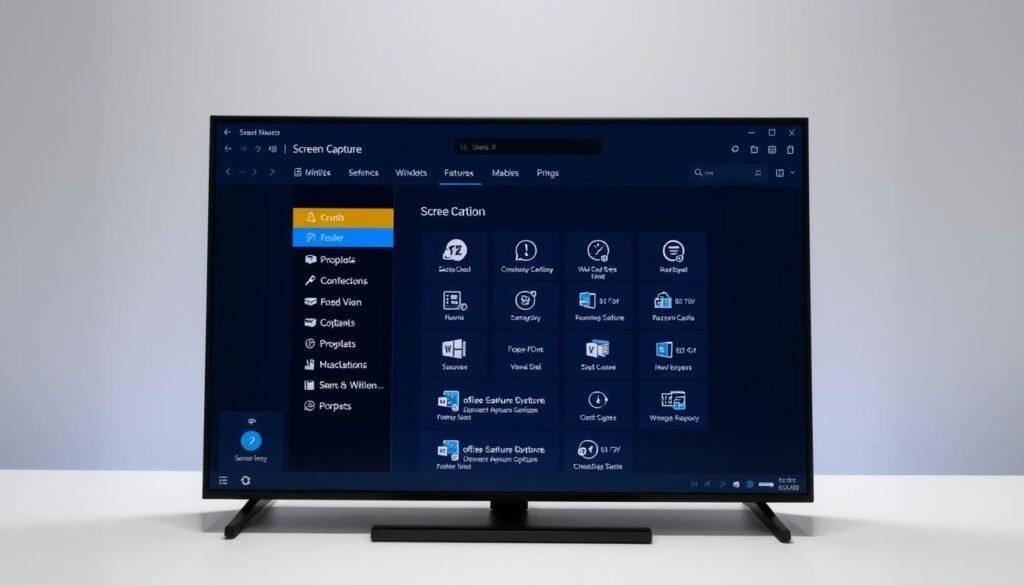 Generate an image of the ShareX software interface on a Windows11 screen, highlighting its various screen capture options.
