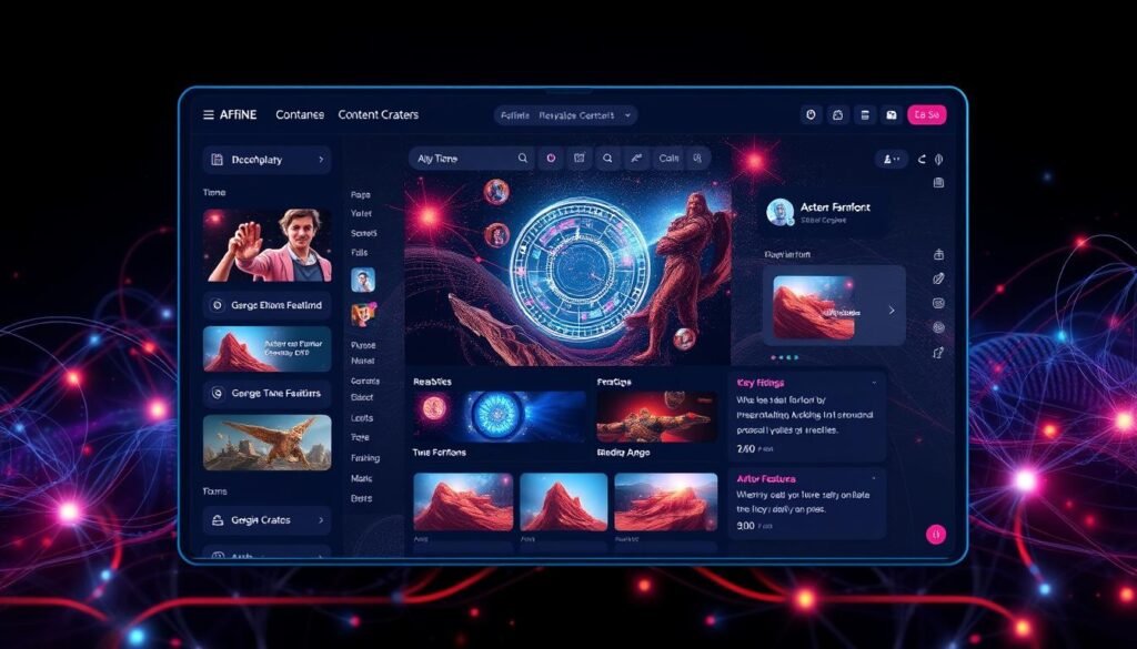 Generate an image showing AFFiNE's AI-assisted content creation interface.