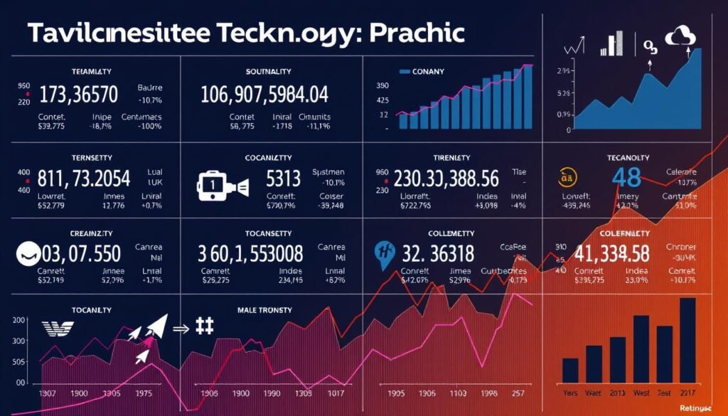 Image of a diversified technology stock portfolio