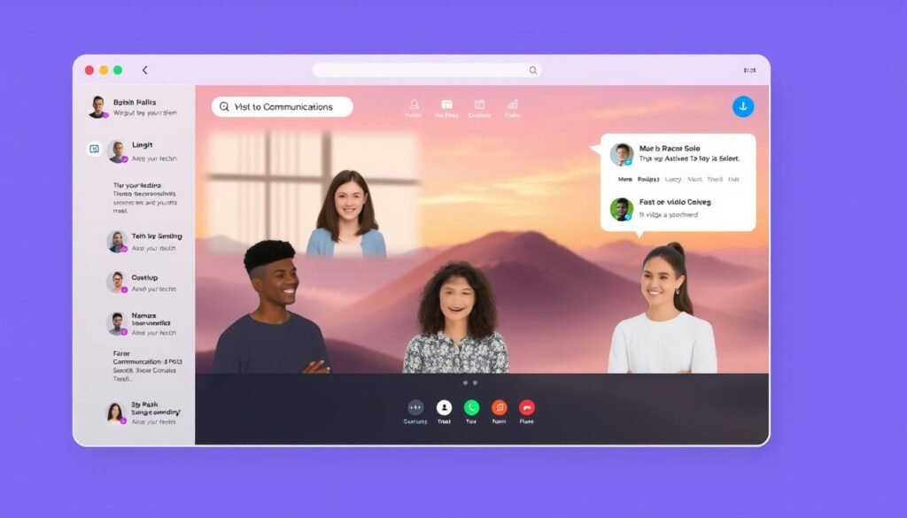 Unified communication platform interface for remote teams