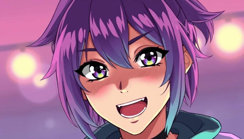 Create an anime-style portrait using NightCafe