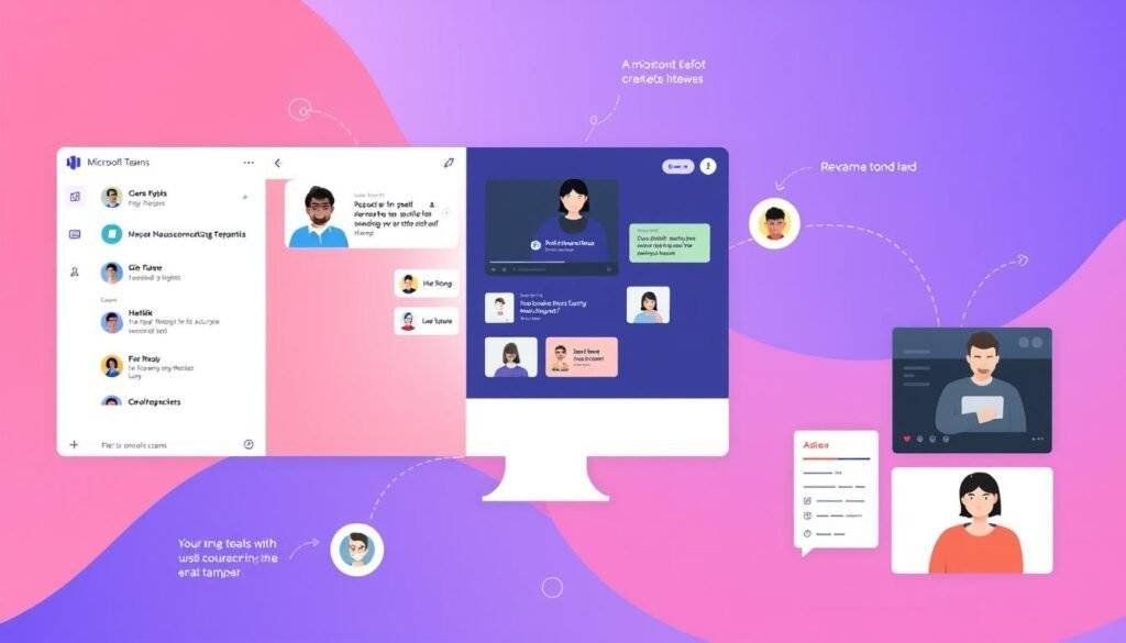 Generate an image of Microsoft Teams interface