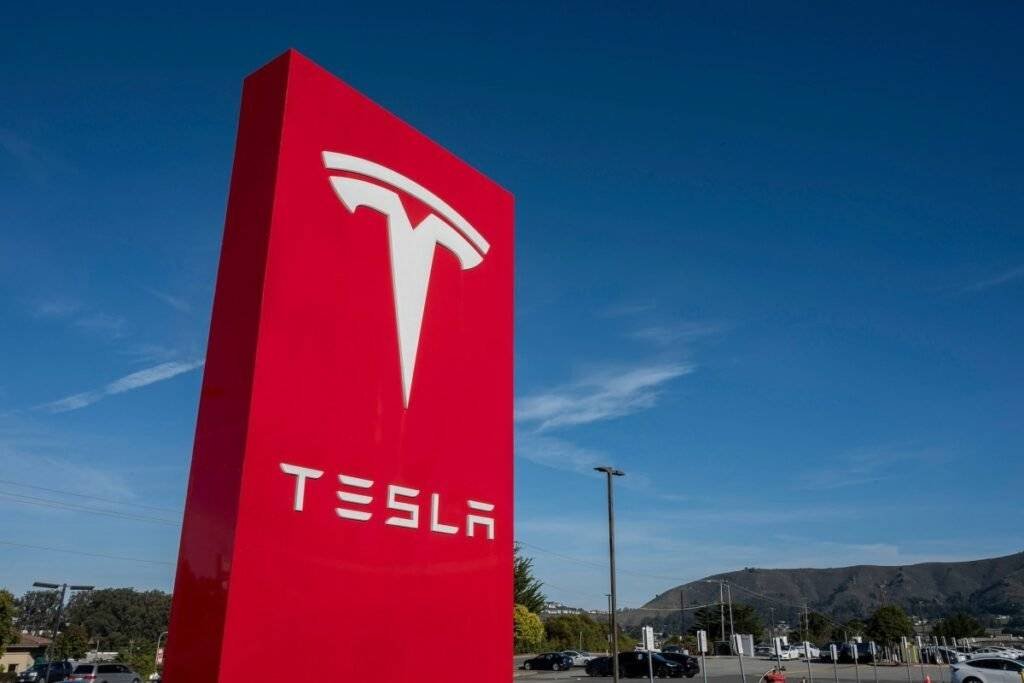 Tesla sign Getty