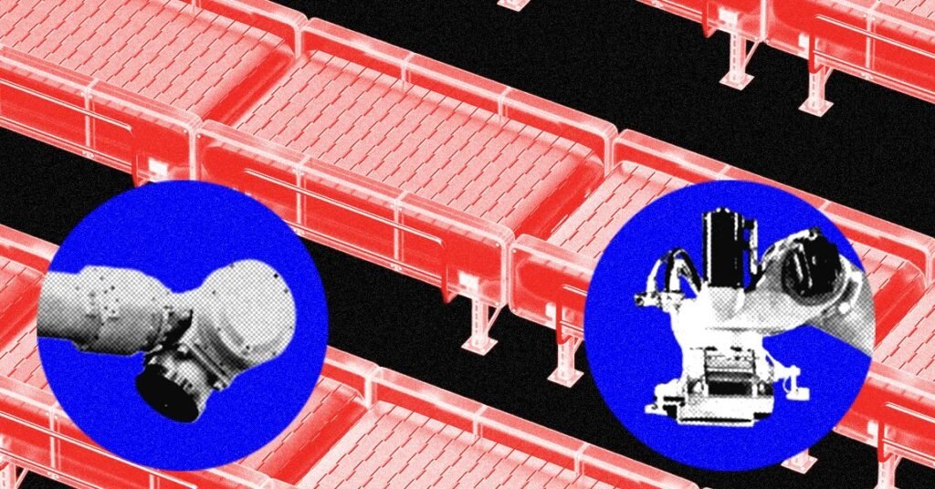 AI Lab Teaching Robots Manufacturing Business