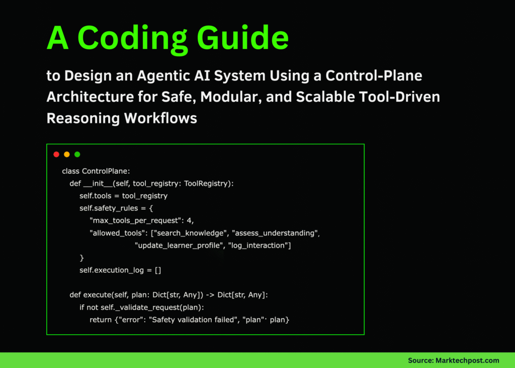 A Coding Information to Design an Agentic AI System Utilizing a Management-Aircraft Structure for Secure, Modular, and Scalable Software-Pushed Reasoning Workflows blog banner 83