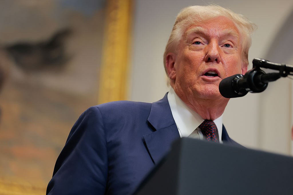 Trump says Netflix will face ‘penalties’ if it doesn’t fireplace board member Susan Rice GettyImages 2227934246