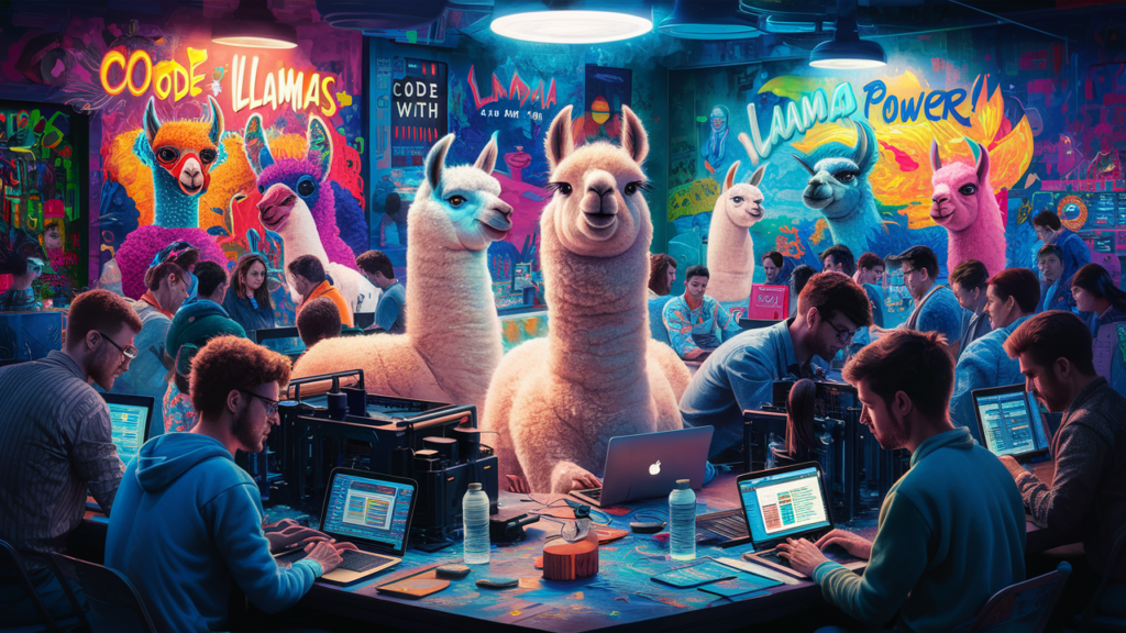 a lively futuristic scene where ai inspi TQfHRXyNSLeIVMuLcBHc4Q C0VZ9Y7YSluKroilcFdxeQ