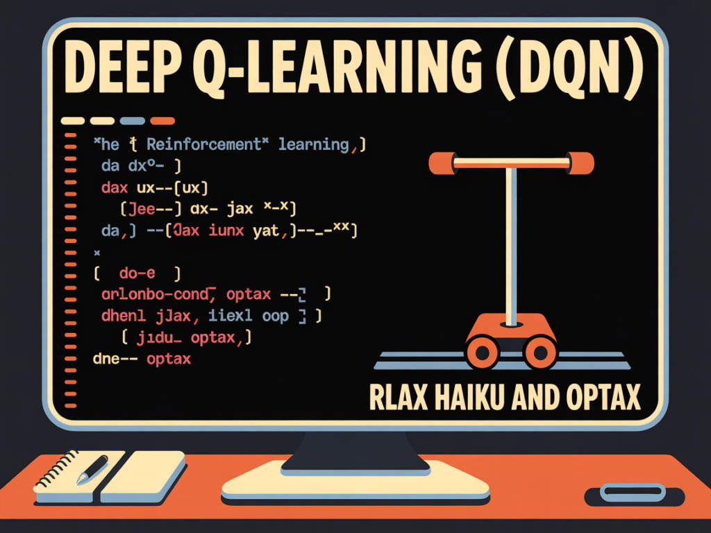 Implementing Deep Q-Studying (DQN) from Scratch Utilizing RLax JAX Haiku and Optax to Practice a CartPole Reinforcement Studying Agent a computer screen displays lines of code NhN2MwzWQFWMqrzgiAFmCg EvqUXia9RxG2ByrMbsZCGA cover hd